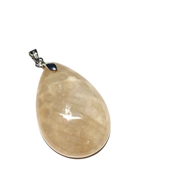 Natural Agate Pendant, Large Genuine Gemstone Water Drop Pendant - Picture 7 of 11